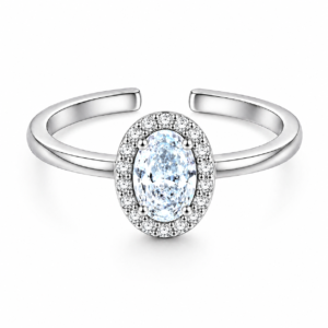 Oval cut Solitaire Diamond Ring