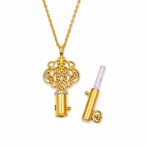 Secret message key pendant with chain