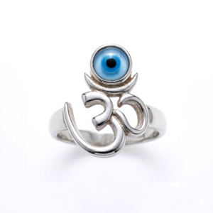Om and Evil Eye Ring