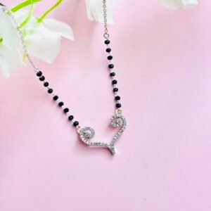 Heart Line Diamond Mangalsutra