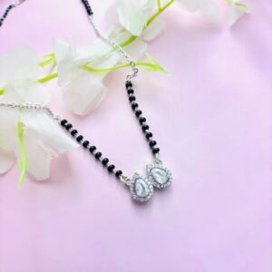 Pear Cut Diamond Mangalsutra