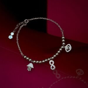 Infinity Evil eye Hamsa charm bracelet