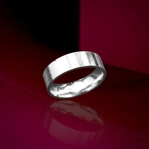 "YOURS" silver band with engraving