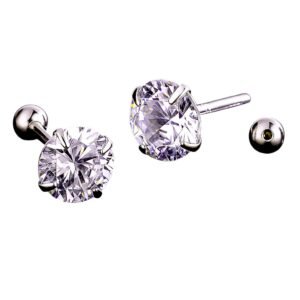 Ball Screw Stud Earring
