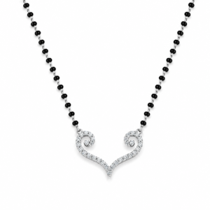 Heart Line Diamond Mangalsutra