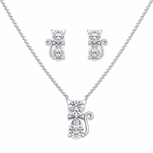Cat Lover Pendant set