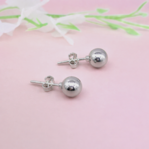 5 mm Silver Ball earring