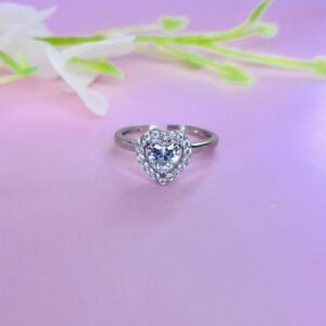 Heart cut Solitaire Diamond Ring