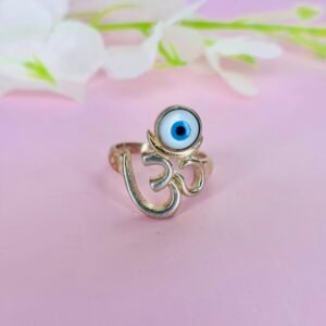 Om and Evil Eye Ring