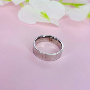 "YOURS" silver band with engraving