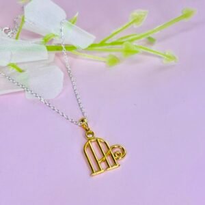 Initial pendant with chain