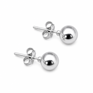 5 mm Silver Ball earring
