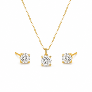 Single Diamond Pendant set